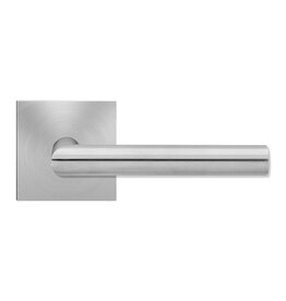 Karcher Design Rhodos Half Dummy Lever Satin Stainless Steel - Slim Square Rosette Right Handed
