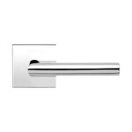 Karcher Design Rhodos Passage Lever Polished Stainless Steel - Slim Square Rosette