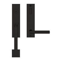 Rhodos Tubular Interconnecting Entryset Lever Cosmos Black