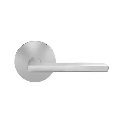 Karcher Design Montana Half Dummy Lever Satin Stainless Steel - Slim Round Rosette Right Handed