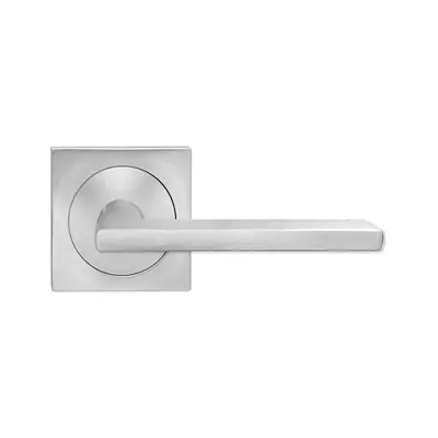 Karcher Design Montana Half Dummy Lever Satin Stainless Steel - Square Rosette Left Handed