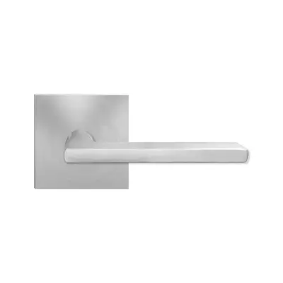 Karcher Design Montana Half Dummy Lever Satin Stainless Steel - Slim Square Rosette Right Handed