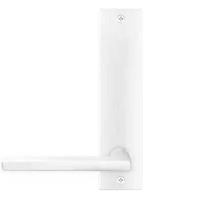 Karcher Design Montana Half Dummy Lever Polished Stainless Steel - Rectangular Rosette Left Handed