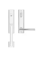 Karcher Design Montana Tubular Interconnecting Entryset Lever Polished Stainless Steel