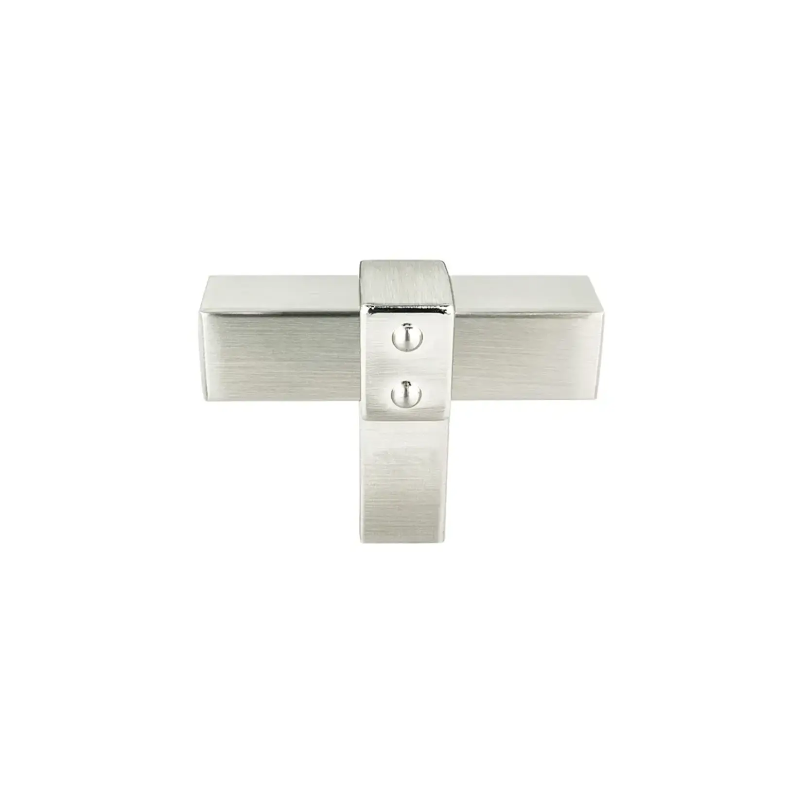 Berenson Rivet Rebel Knob Brushed Nickel - 2 in