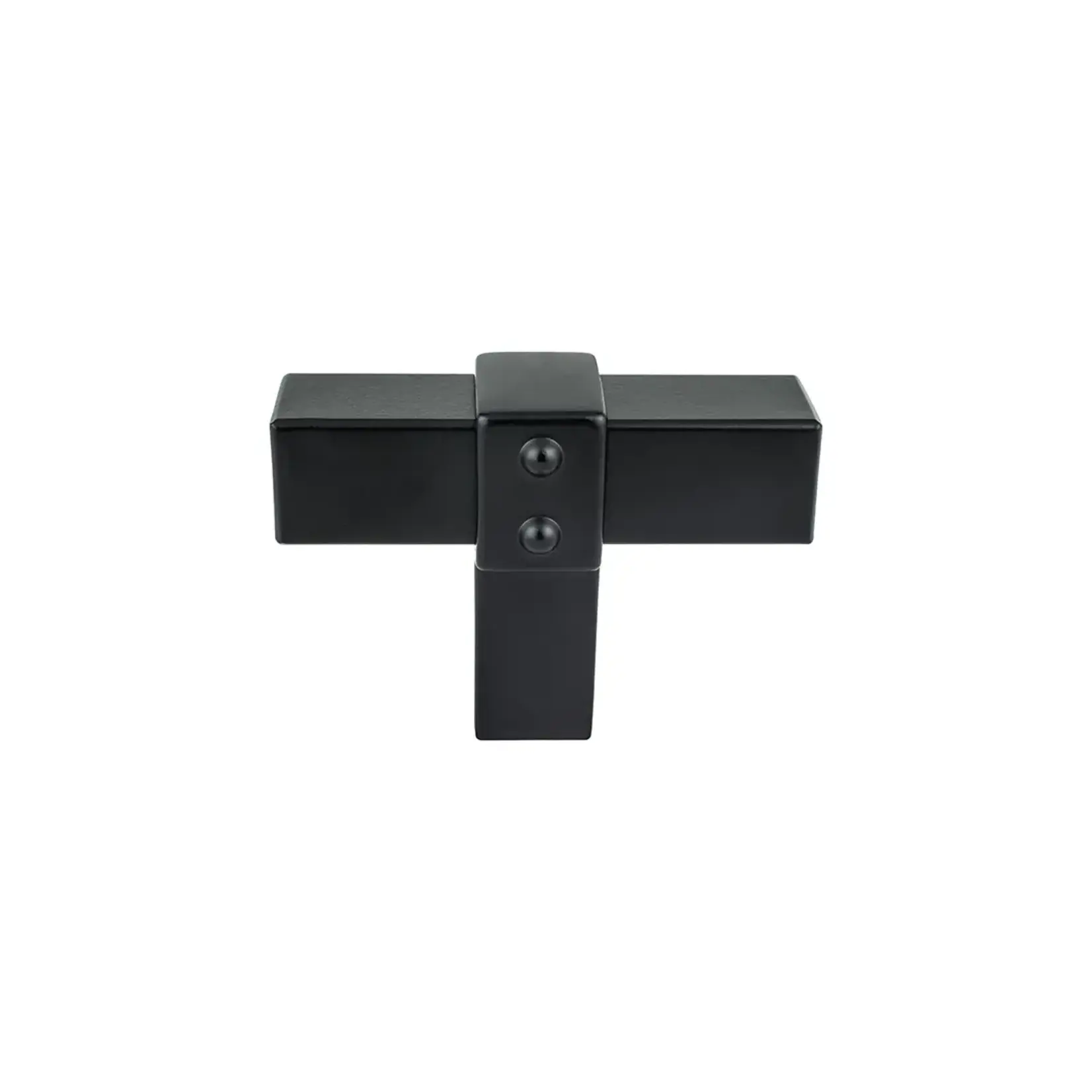 Berenson Rivet Rebel Knob Matte Black - 2 in