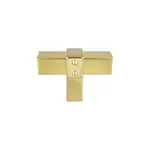 Berenson Rivet Rebel Knob Modern Brushed Gold - 2 in