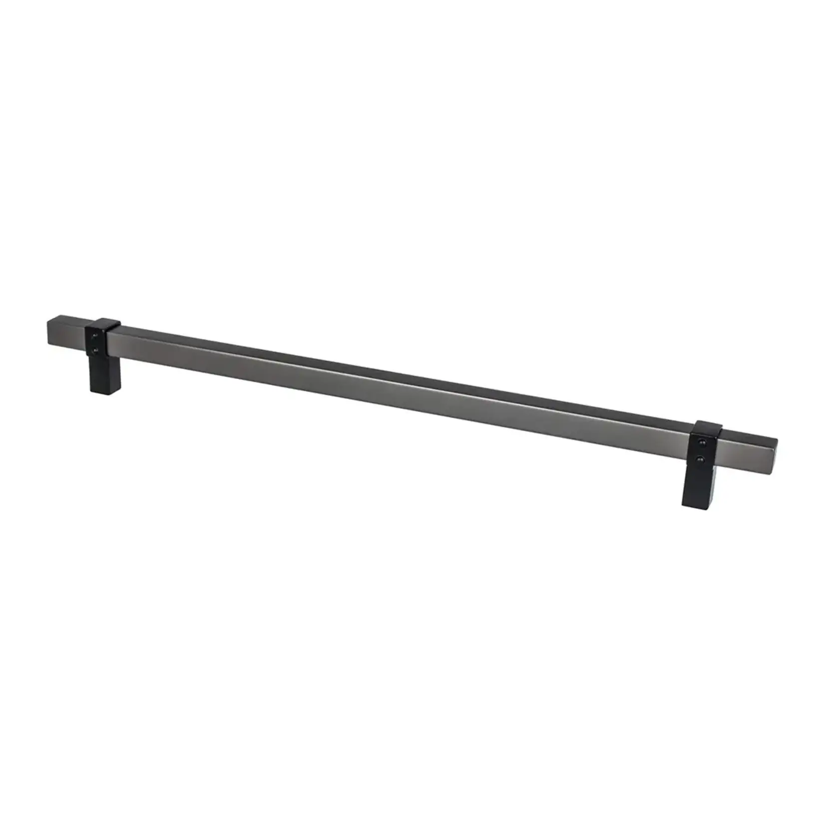 Berenson Rivet Rebel Appliance Pull Slate and Matte Black - 12 in