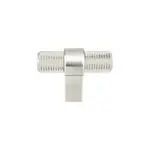 Berenson Radial Reign Knurled T-Knob Brushed Nickel - 2 in