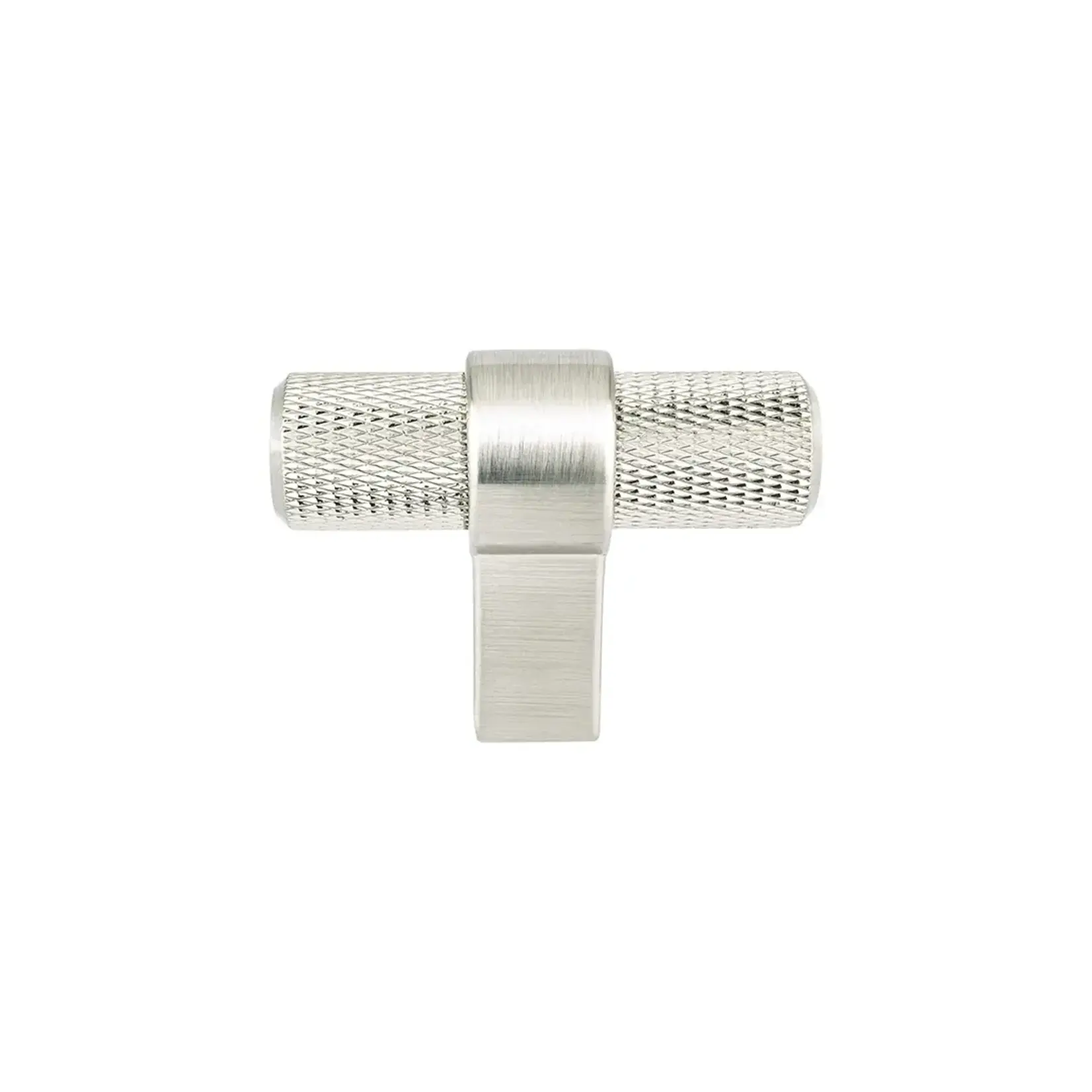 Berenson Radial Reign Knurled T-Knob Brushed Nickel - 2 in