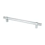 Berenson Radial Reign Knurled Pull Polished Chrome - 8 13/16 in