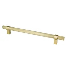 Berenson Radial Reign Knurled Pull Modern Brushed Gold - 8 13/16 in