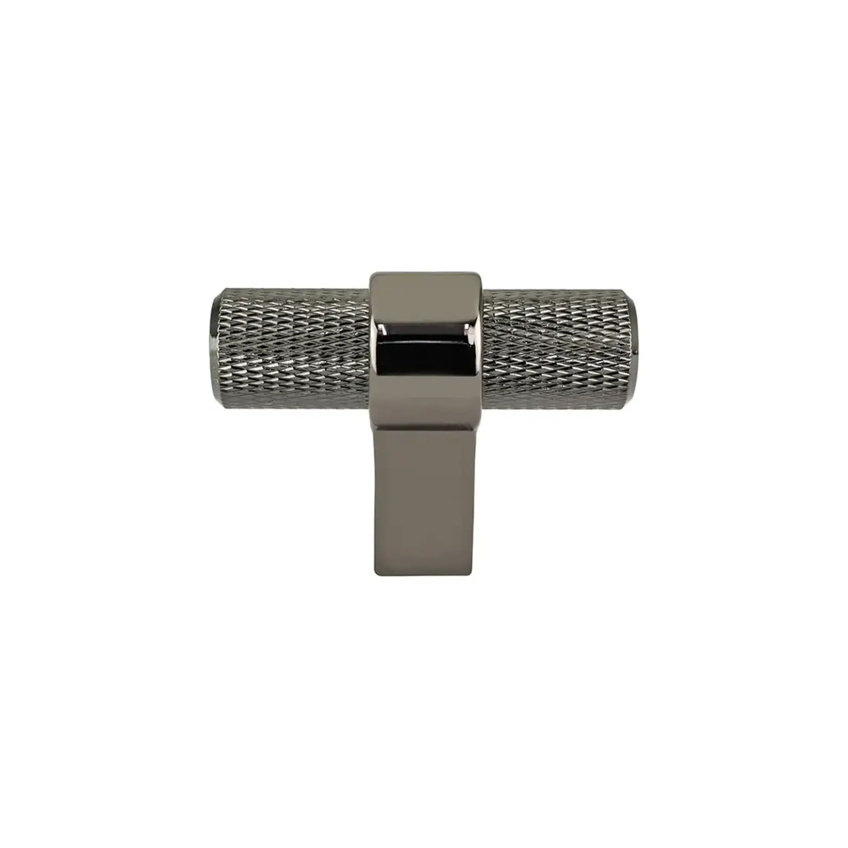 Berenson Radial Reign Knurled T-Knob Black Nickel - 2 in