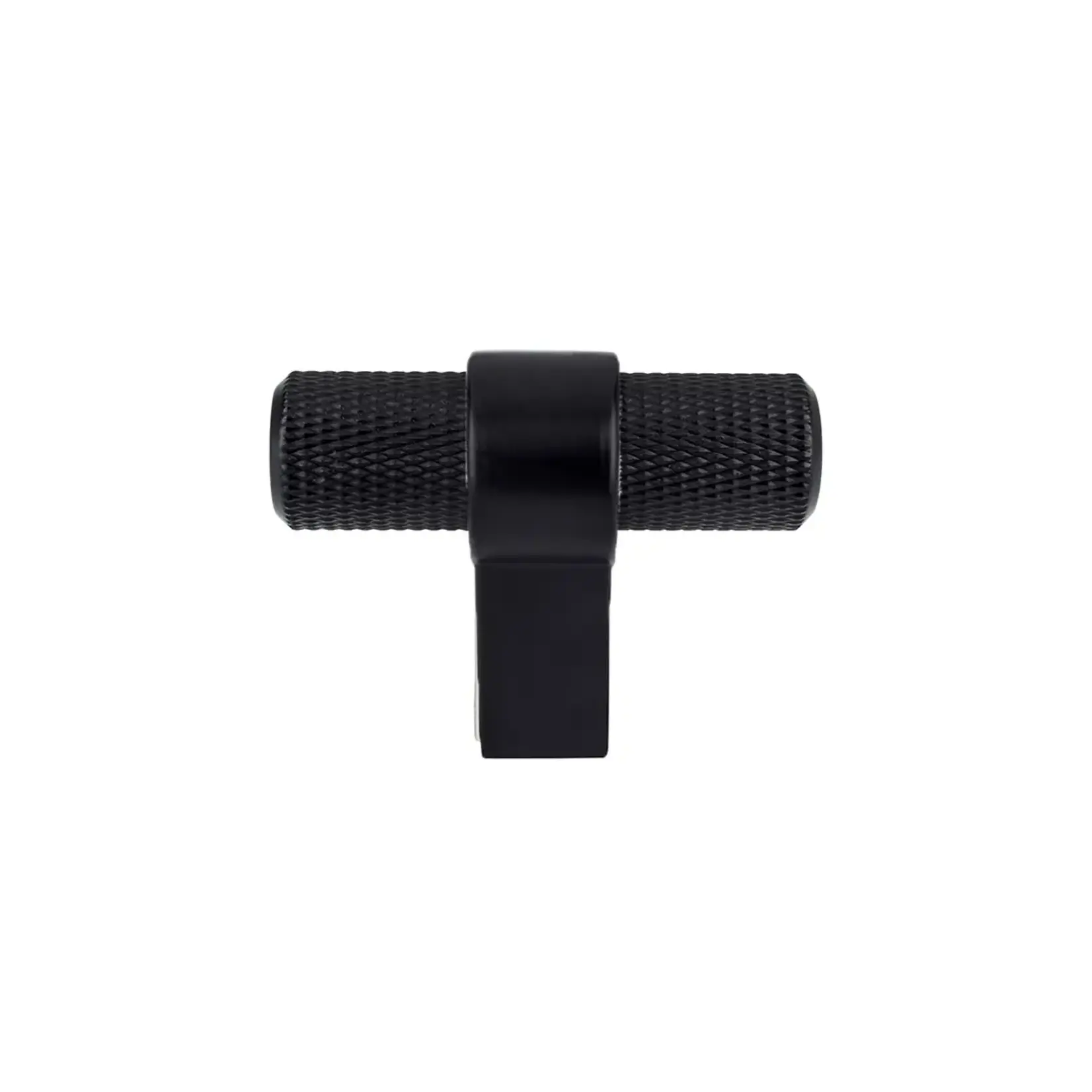 Berenson Radial Reign Knurled T-Knob Matte Black - 2 in