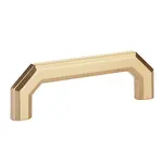 Emtek Riviera Pull Satin Brass - 4 in