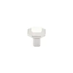 Emtek Riviera Square Knob Polished Nickel - 1 1/4 in