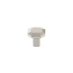 Emtek Riviera Square Knob Satin Nickel - 1 1/4 in