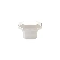 Riviera Rectangular Knob Polished Nickel - 2 in