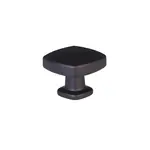 Emtek Kenter Knob Flat Black - 1 1/4 in