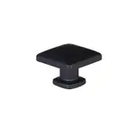 Emtek Lawson Knob Flat Black - 1 1/4 in