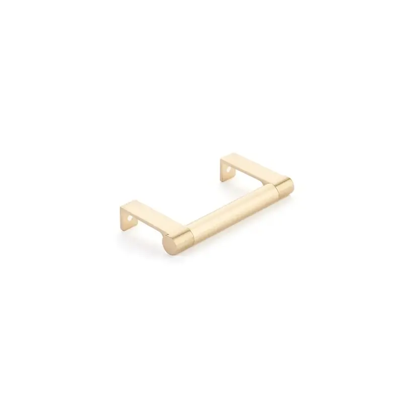 Select Cabinet Edge Pull Smooth Satin Brass - 3 3/4 in - Handles & More