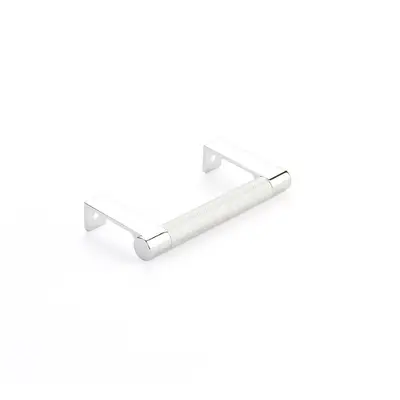 Emtek Select Cabinet Edge Pull Knurled Polished Chrome - 5 1/4 in