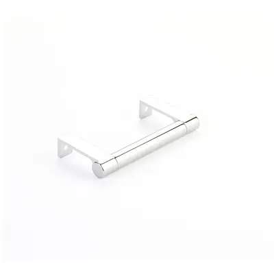 Emtek Select Cabinet Edge Pull Smooth Polished Chrome - 8 1/4 in
