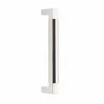 Emtek Hercules Door Pull Knurled Polished Nickel - 8 in