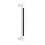 Emtek Hercules Door Pull Knurled Polished Chrome - 8 in