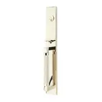 Emtek Hercules Knurled Entry Set L-Square Lever Polished Nickel - Full Length Right Handed
