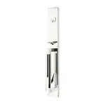 Emtek Hercules Smooth Entry Set L-Square Lever Polished Chrome - Full Length Left Handed