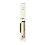 Emtek Hercules Smooth Entry Set L-Square Lever Polished Nickel - Full Length Left Handed