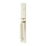 Emtek Hercules Smooth Entry Set L-Square Lever Satin Nickel - Full Length Right Handed