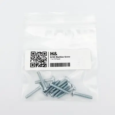 Marathon Hardware 8/32 Machine Screw - 1 in (10 Pack)