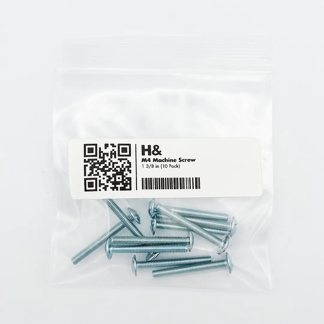 M4 Machine Screw 1 3/8 in (10 Pack) Handles & More Hardware Ltd.