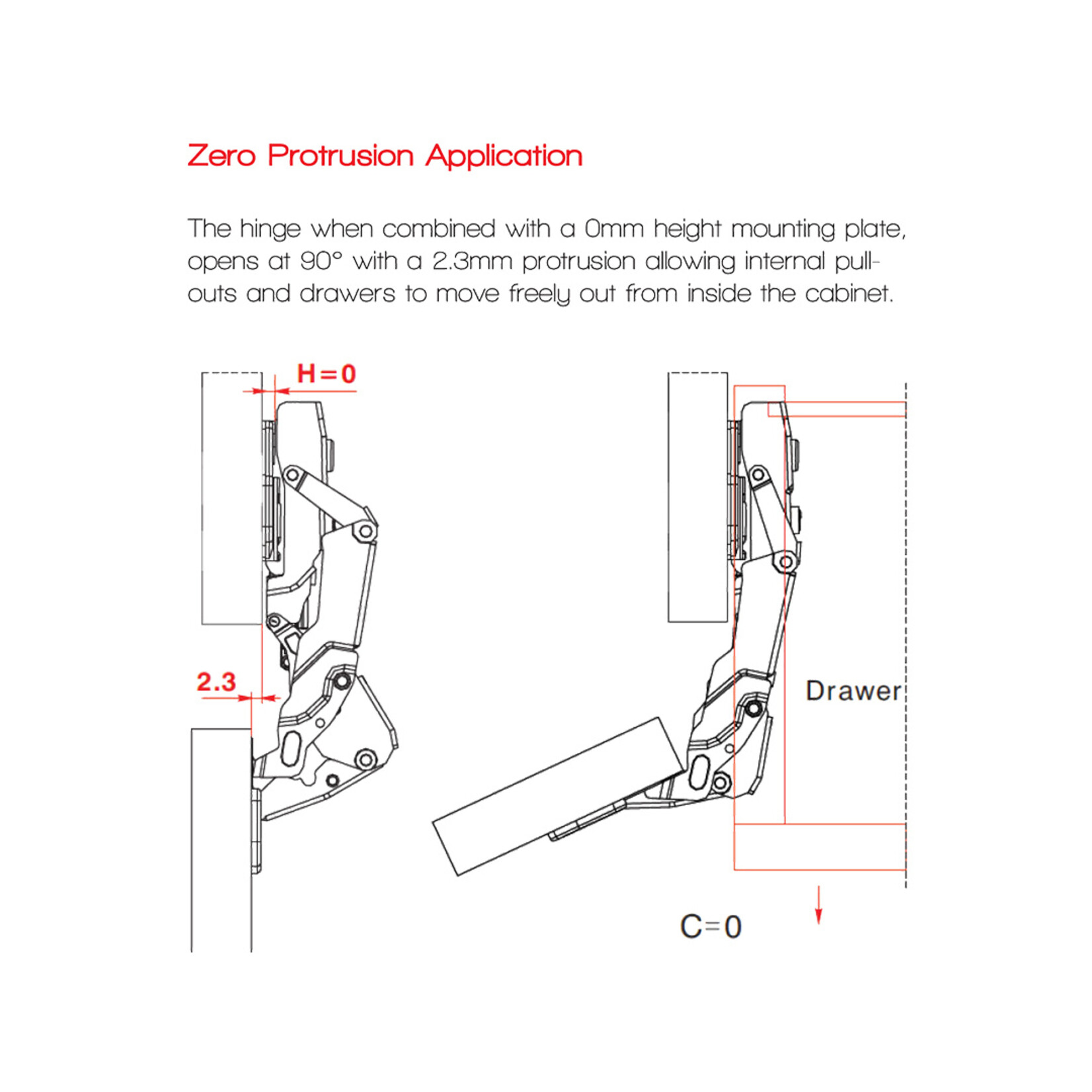DTC Pivot-Pro C-80 Hinge 155° Soft-Close (2 Pack)