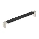 Belwith Keeler Fuse Appliance Pull Satin Nickel with Black Wood - 12 in