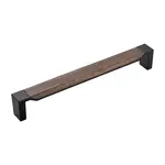 Belwith Keeler Fuse Appliance Pull Matte Black with Walnut - 12 in