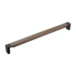 Belwith Keeler Fuse Appliance Pull Matte Black with Walnut - 18 in