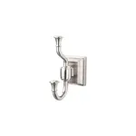 Top Knobs Stratton Bath Double Hook Brushed Satin Nickel