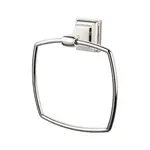 Top Knobs Stratton Bath Towel Ring Polished Nickel