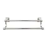 Top Knobs Stratton Bath Double Towel Bar Polished Nickel - 18 in
