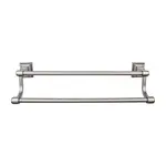 Top Knobs Stratton Bath Double Towel Bar Antique Pewter - 24 in
