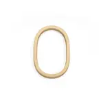 Emtek Modern House Number #0 Satin Brass - 7 in