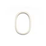Emtek Modern House Number #0 Satin Nickel - 7 in