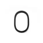 Emtek Modern House Number #0 Flat Black - 7 in