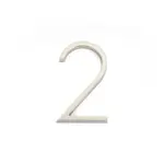Emtek Modern House Number #2 Satin Nickel - 7 in
