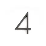 Emtek Modern House Number #4 Oil-Rubbed Bronze - 7 in