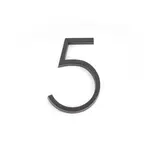 Emtek Modern House Number #5 Oil-Rubbed Bronze - 7 in