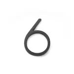 Emtek Modern House Number #6 Flat Black - 7 in